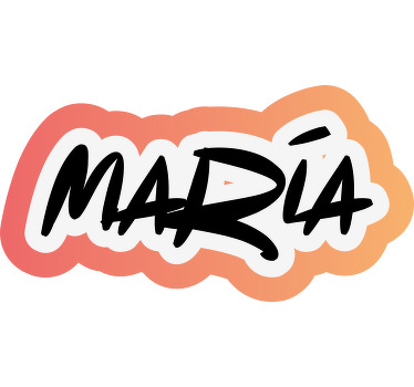 t-shirt di sfondo arancione in stile graffiti swag - TenStickers