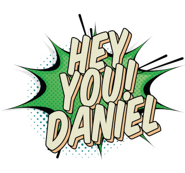 Hey you cool graffiti poster shirt - TenStickers