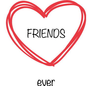 Sonsuza kadar en iyi arkadaşlar özel tişört - TenStickers