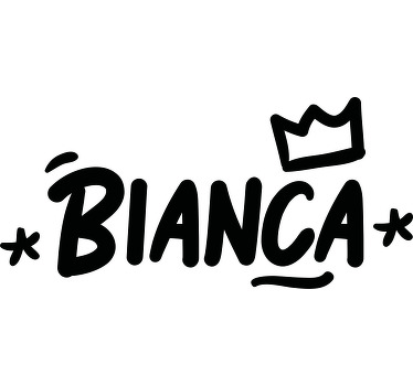 带有皇冠衬衫的涂鸦标签 - TenStickers