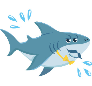 家庭鲨鱼父子衬衫 - TenStickers