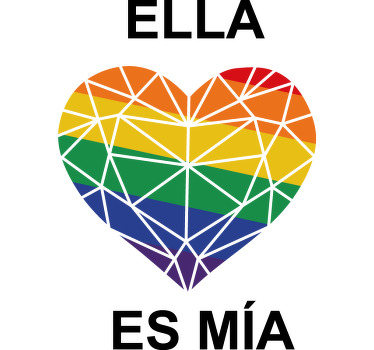 Camisetas parejas Ella es mia y yo de ella - TenVinilo