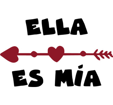 Camisetas parejas Corazones soy de ella y ella es mia - TenVinilo