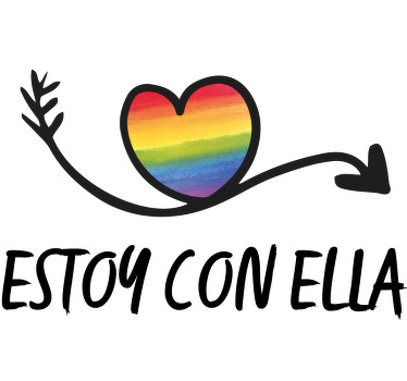 Camisetas parejas Estoy con ella camiseta - TenVinilo