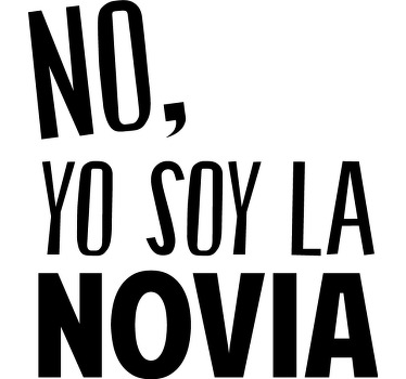 Camisetas parejas Soy la novia - TenVinilo