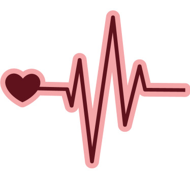 My heart belongs to her heart lines t shirts - TenStickers