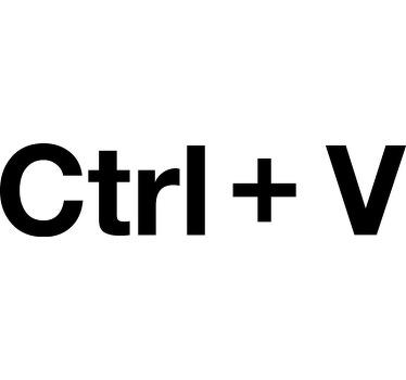 Control C and Control V kids t-shirt - TenStickers