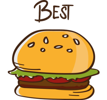 Mejores amigos papas fritas y hamburguesa camiseta personalizada - TenVinilo