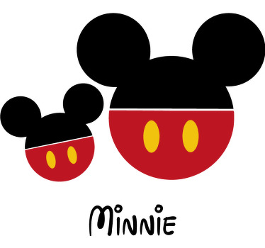 Tee-shirt mère et fille maman minnie assortie personnalisée - TenStickers