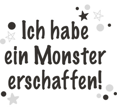 Vater Sohn T Shirt Er creado un monstruo - TenStickers