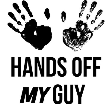 Hands off couple design Couple t shirts - TenStickers