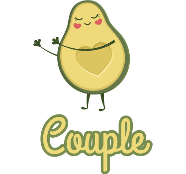 Best couple matching avocado Couple t shirts - TenStickers