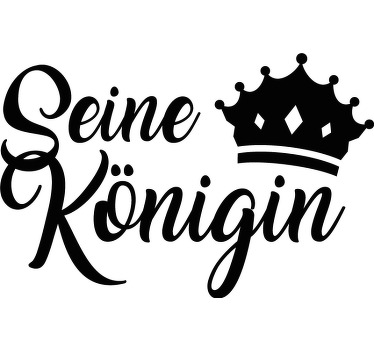 Pärchen T Shirts Einfarbige kronen mit text - TenStickers