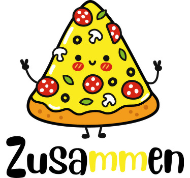 Pärchen T Shirts Bier und pizza besser zusammen - TenStickers
