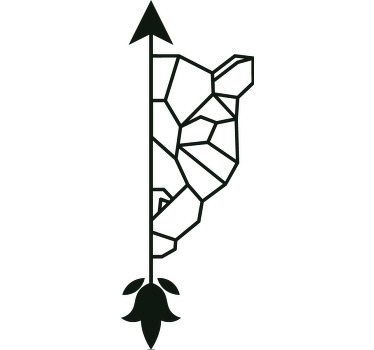 Camisetas parejas Leones geométricos de arte lineal - TenVinilo