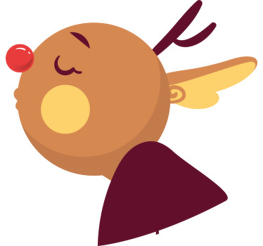 Renas fofas apaixonadas por casal de camisetas - TenStickers