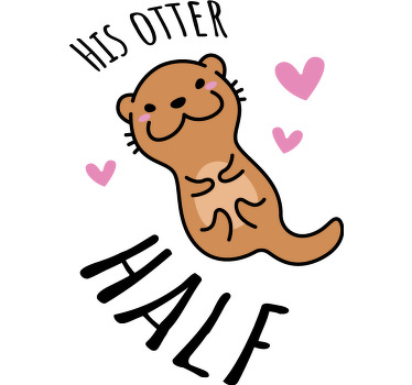 Partner T Shirt Otter Design - TenStickers