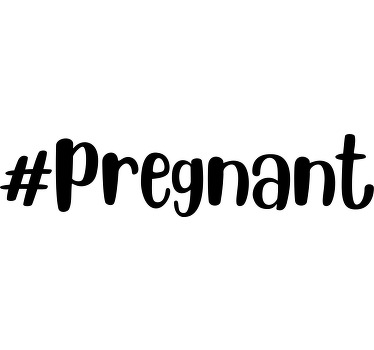 #hamile basit desen özel tişört - TenStickers