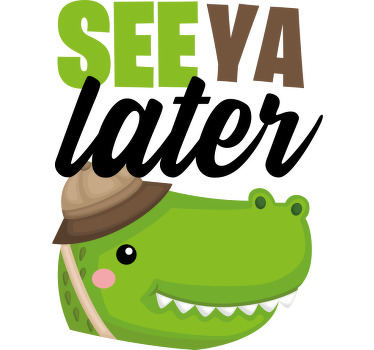 Seeya later cocodrile kids t-shirt - TenStickers