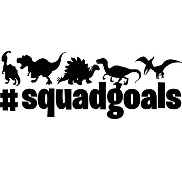 #squadgoals dino team Kids t-shirt - TenStickers