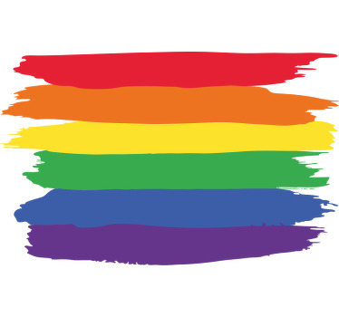 Original T Shirt regenbogen farbstreifen - TenStickers