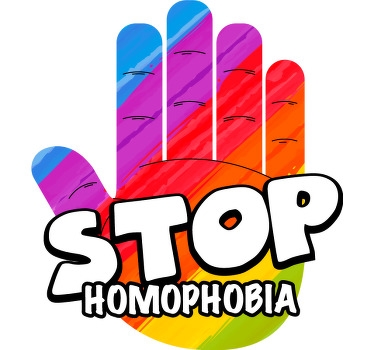 Original T Shirt stoppt die homophobie-botschaft - TenStickers