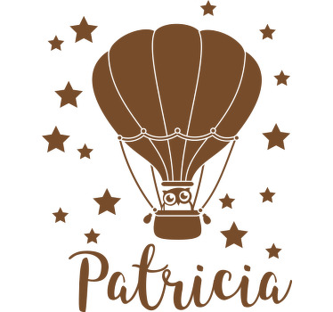 Camiseta infantil Estrellas y globos personalizados - TenVinilo