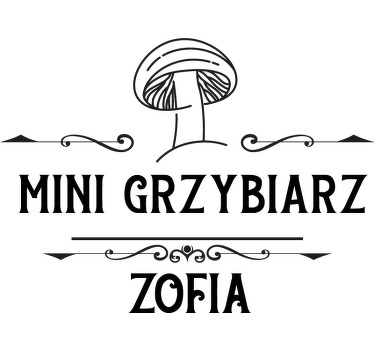 Koszulka z imieniem zbieracze rodziny grzybów - TenStickers