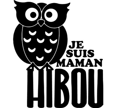 Tee shirt mere fille coucou hibou - TenStickers
