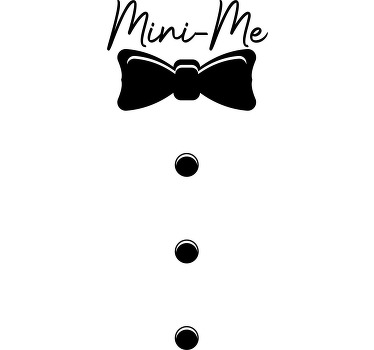 Vater Sohn T Shirt Krawatte mit Namen - TenStickers