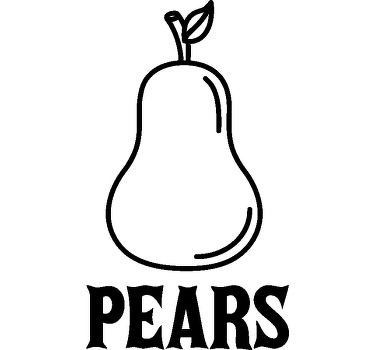 Apple and Pears couple t shirts - TenStickers
