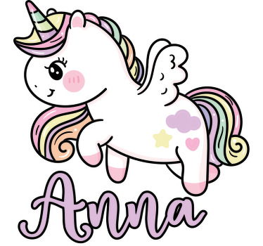 Camiseta infantil Unicornio mágico dibujos animados - TenVinilo