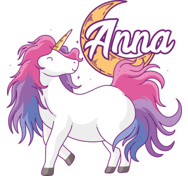 Dětské tričko s jednorožcem a měsícem - TenStickers