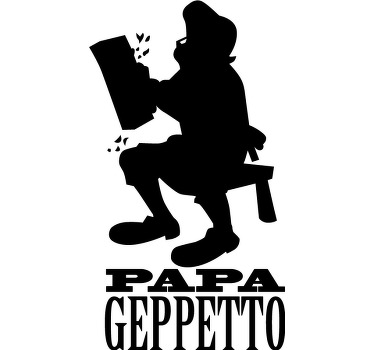 T-shirt padre e figlio Pinocchio e Geppetto - TenStickers
