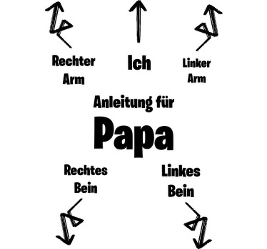 T-Shirt Baby Anleitung für papa-design - TenStickers