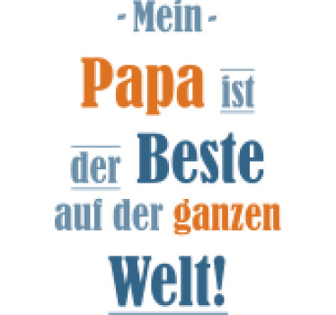 T-Shirt Baby Bunter satz "mein vater ist der beste" - TenStickers