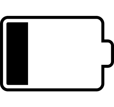 Batterijen t-shirt vol en halfvol - TenStickers