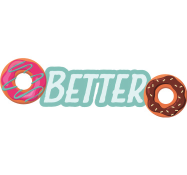 Camisetas parejas Camiseta donas y texto - TenVinilo