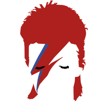 Diseño clásico de la cara de bowie camiseta personalizada - TenVinilo