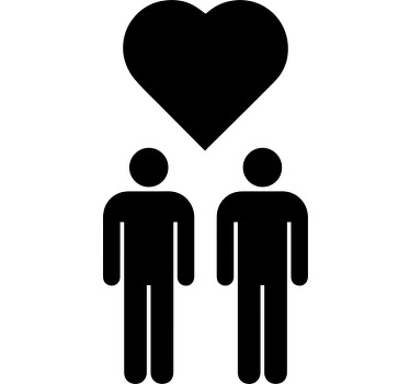 Camiseta personalizada con motivos de amor gay púrpura - TenVinilo