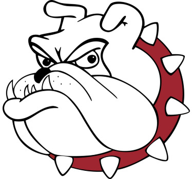 Bulldog sarjakuva t-paita - Tenstickers