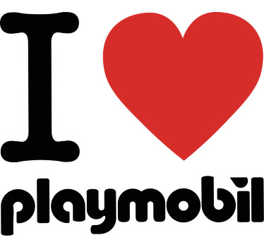 Love Playmobil custom t-shirt - TenStickers