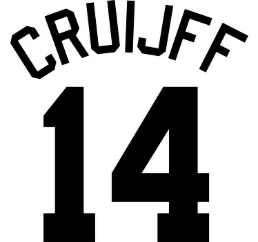 14 cruyff metin özel tişört - TenStickers