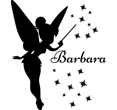 Pink fairy silhouette Kids t-shirt - TenStickers