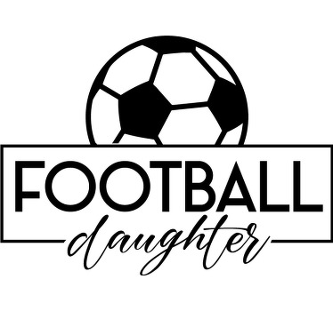 Mutter Tochter T Shirt Fußball - TenStickers