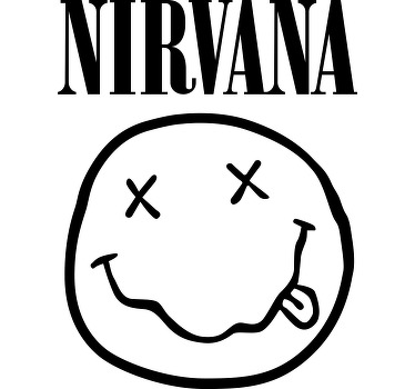Nirvana logo custom t-shirt - TenStickers