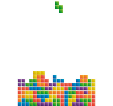 Putoava tetris-t-paita - Tenstickers