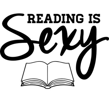 Reading is sexy text custom t-shirt - TenStickers