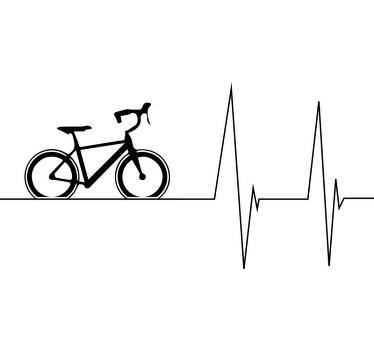 Camiseta personalizada bicicleta heartline - TenVinilo