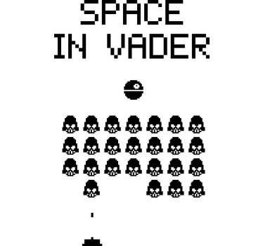 Camiseta el espacio en vader - TenVinilo